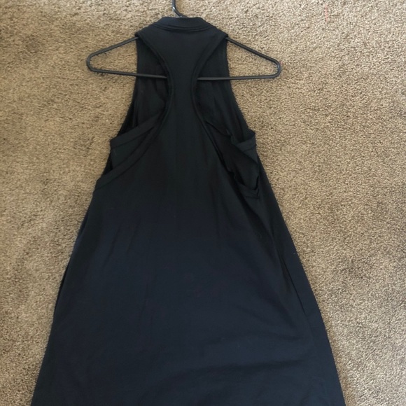 BCBG Black Ruffle Racerback Dress - Picture 3 of 4